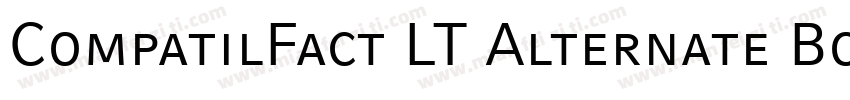 CompatilFact LT Alternate Bold Small Caps字体转换